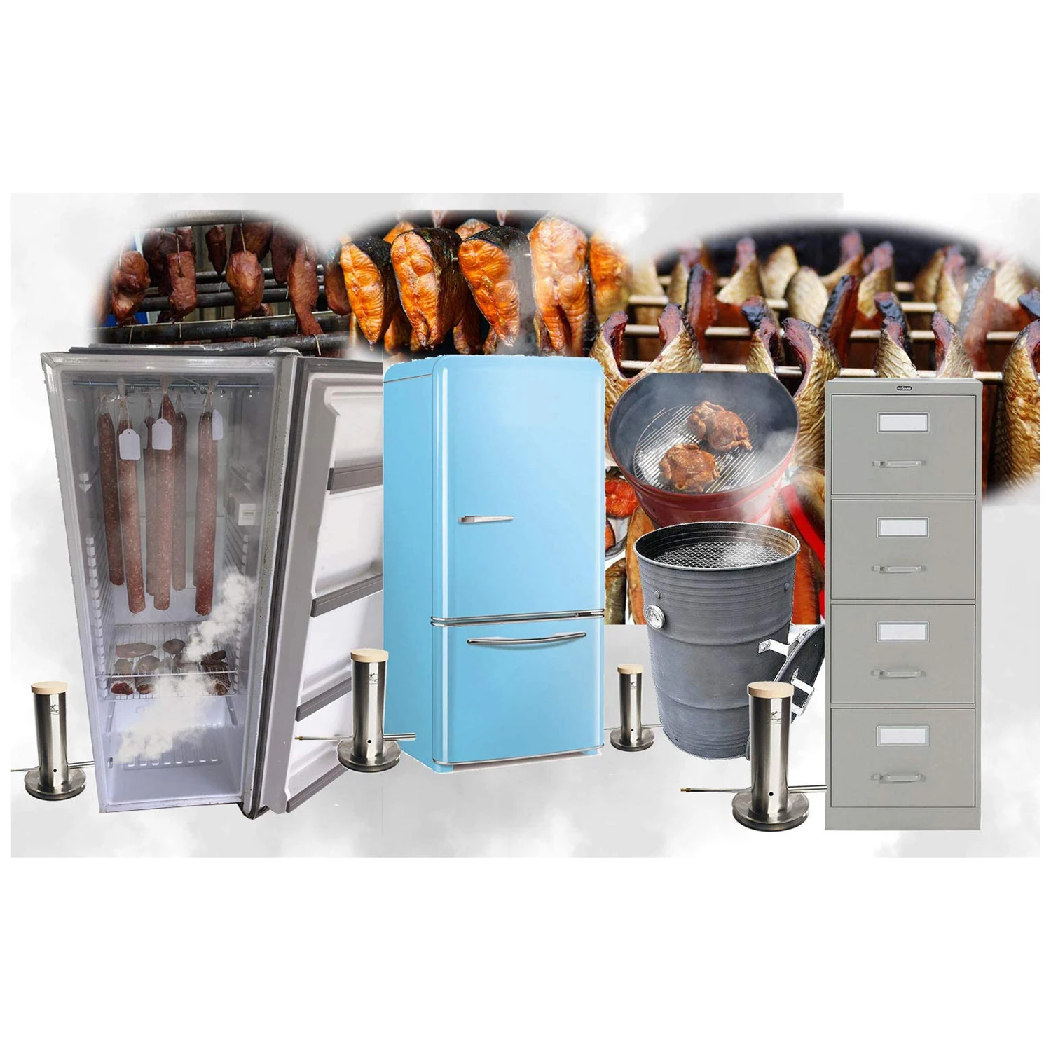 Stainless Steel Cold Smoke Generator Size L Smoker Machine BBQ for smoking food and meat premium BBQ accessories