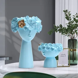 Top Seller High Quality Furniture Decorating Accessory Human People Pots Cactus Succulent Flowerpot