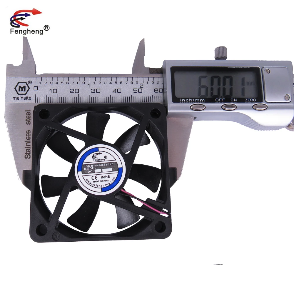 DC Fan 5V 12V 24V 0.35/1.94W 5000RPM High Speed AXial Flow Fan 60X60X10mm USB Interface Cooling Fan 60mm