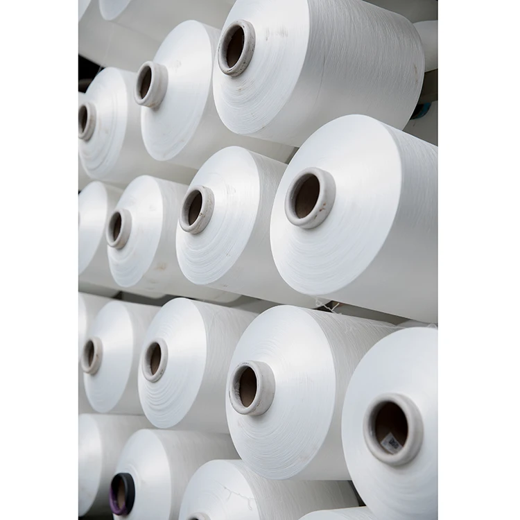 Hot selling multi-colors 100% polyester imitation nylon yarn 75D36F white polyester DTY stretch yarn for socks