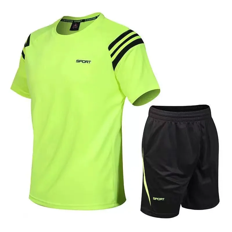 plus size casual fitness 2pcs suits custom football Jerseys wholesales soccer jerseys