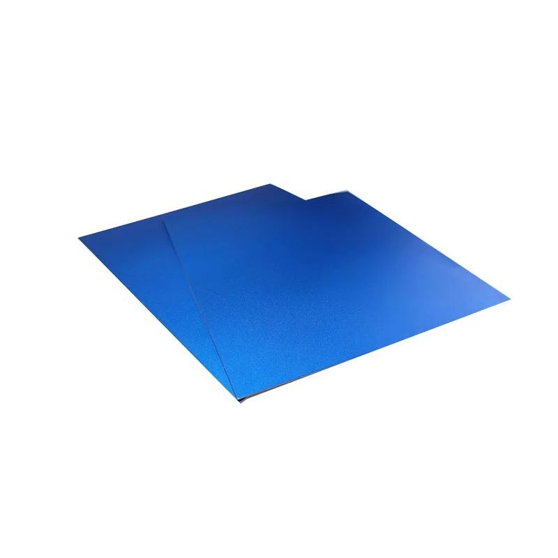 Blue  Sandblasted  Anodized Color Custom Source Manufacturers Light Matte Frosted Indoor   Aluminum Plate