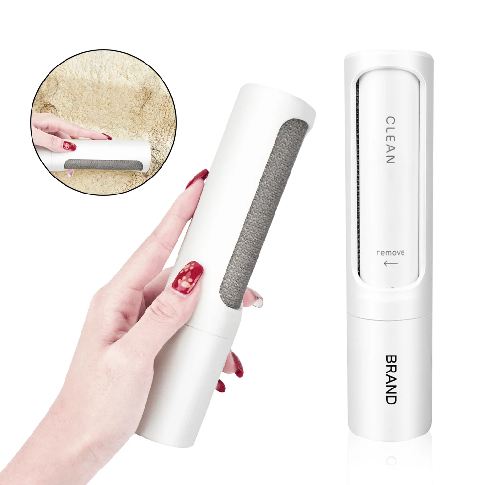 Portable Reusable Animal Hair Removal Brush Rotate Pet Hair Remover Brush