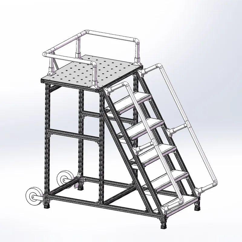 Customized Item Automation Solutions Aluminum Work Platform Engine Maintenance Access Supporting Platform