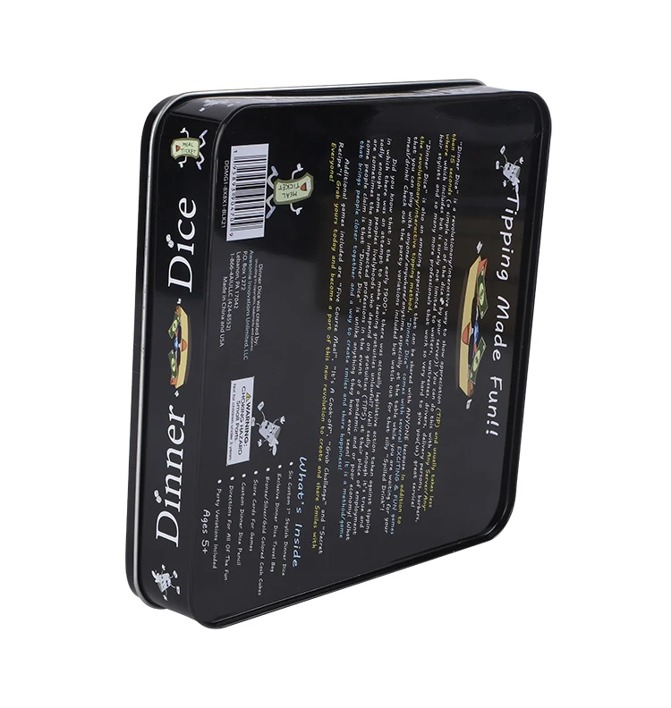 Black Child resistance cigarette smoking box preroll swift lift tin box