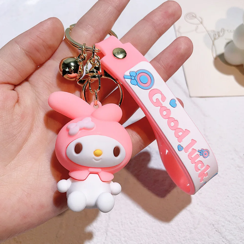 50 creative Sanrioed cradle series keychains cute doll machine small gifts keychains for men and women