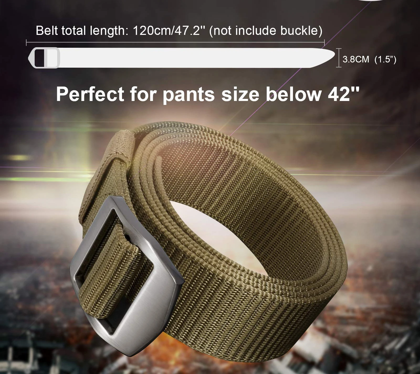 Men Nylon Belt Men Factory Wholesale  Woven Nylon Tactical Belt with Quick Release Buckle