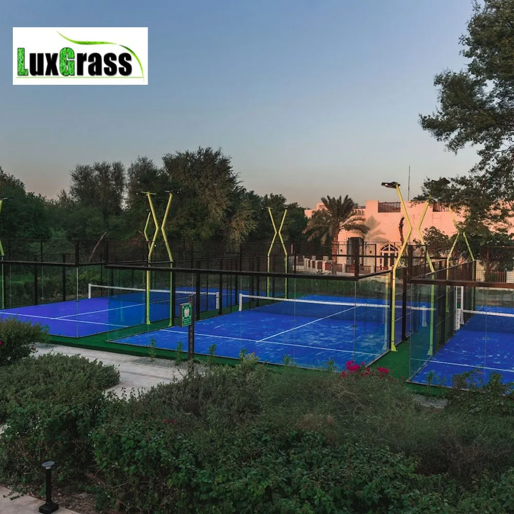 LUX PADEL Профессиональный Padel оборудование для теннисного корта поставщик теннисный корт внутреннего или открытого тенниса