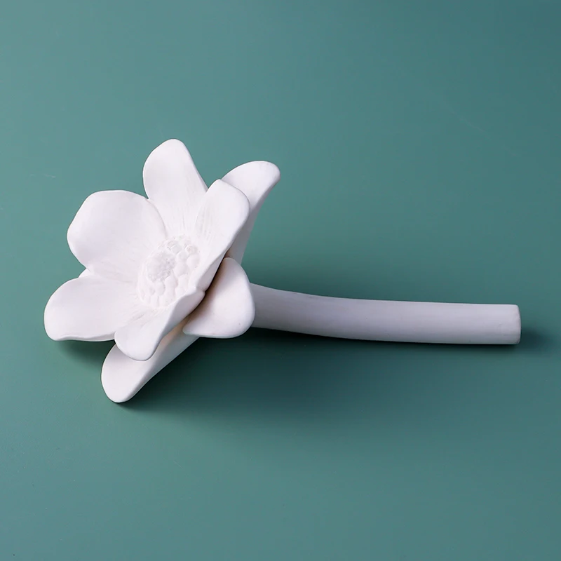 Handmade ceramic sunflower fragrance diffuser set with bottle & essential oil stone gift box for wedding scents diffuser