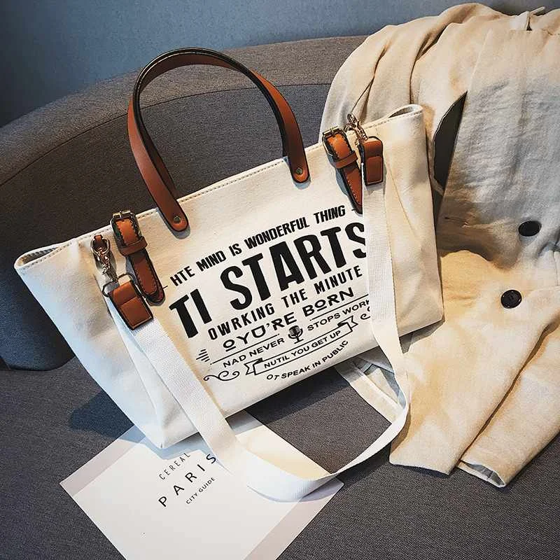 Fashion handbag 2021 hot selling multi colors ladies shoulder bag large capacity canvas crossbody bag women portable tote bag
