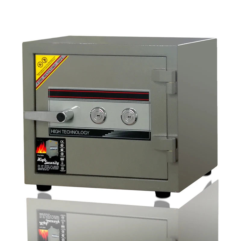 (F-400+)Double key fire resistant safe/mechanical wholesale safe/Fireproof home safe