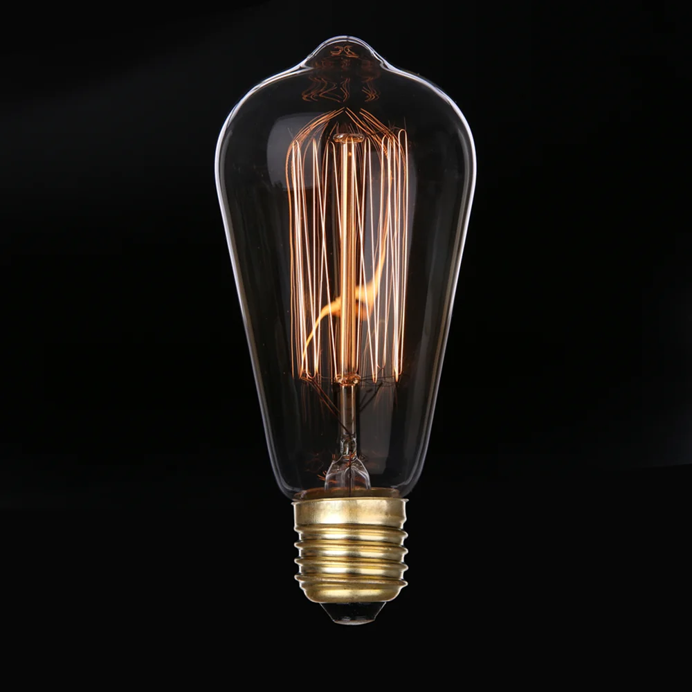  Лампа накаливания Retro Edison E27 40 Вт 60 A19 ST58 ST64 T30 T45 G80 G95 G125 винтажная