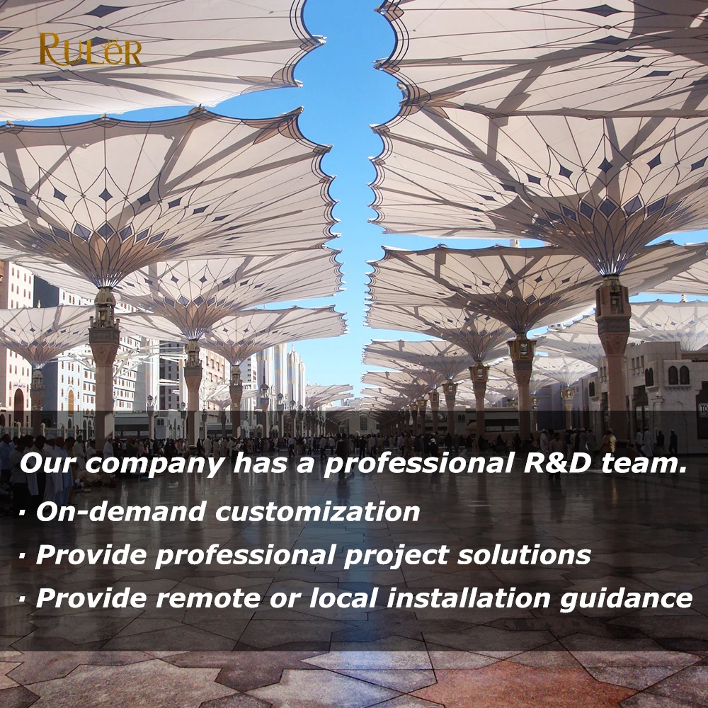 Garden Electric Folding Umbrella Outdoor Patio Tulip Umbrella