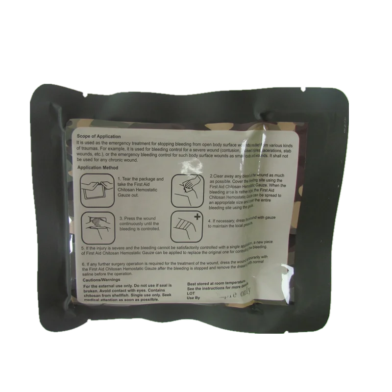 hospital sterile hemostatic kaolin x -ray gauze bandage