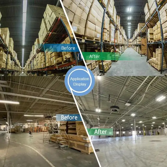 Dimmable Industrial Warehouse Garage Lights 100w LED High Bay Light with Motion