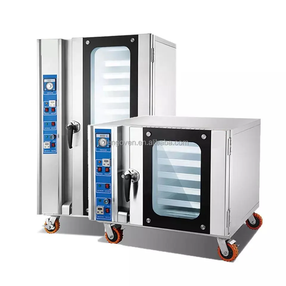 12 tray electric gas convection steam oven bread croissant hot air oven / industrial bread ovens