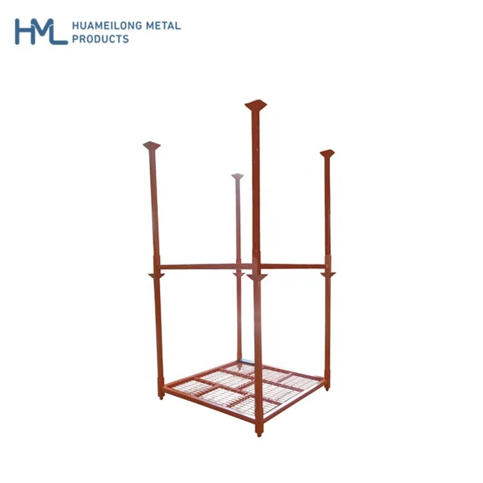 Customized adjustable powder coating metal warehouse stacking storage car tire rack