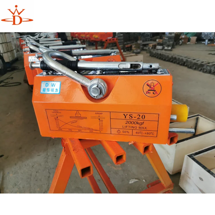 2ton 2000kg PML Type Permanent Magnetic Lifter 0.1-10Ton Lifting Magnets For Lifting Steel Plate