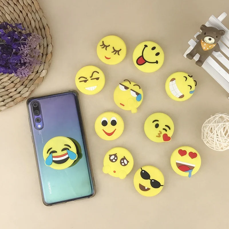 
Promotional Gift Mobile Phone Accessories Universal Cute Cartoon Phone Socket Airbag Bracket 