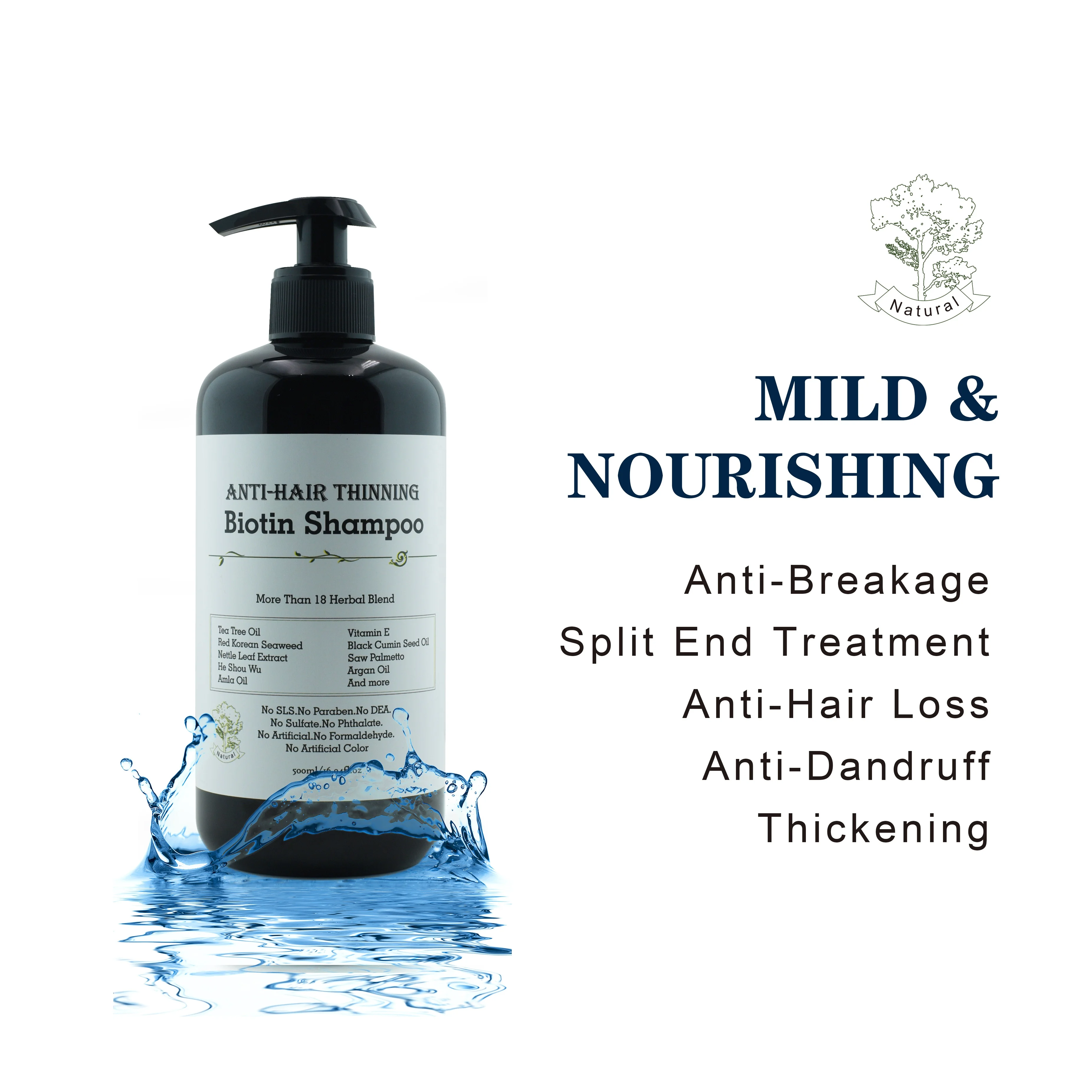 Hot Sale Shampoo OEM ODM Wholesale Shampoo With Biotin And Collagen Hair Growth Anti-hair Loss Shampoo