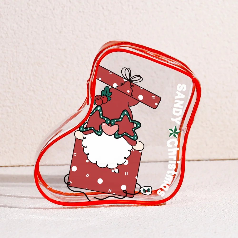 Christmas Makeup Organizer Cosmetic Storage Bags Waterproof Organizer Bag Creative Beauty Sock Makeup Bag Best Gift Zipper Pouch