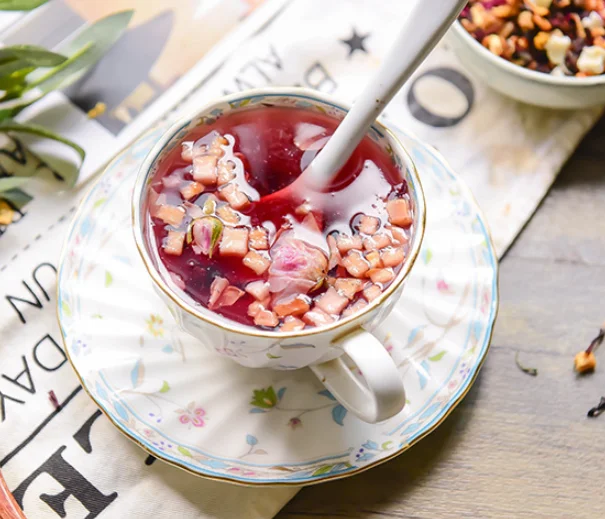 Factory Wholesale  Blended Chinese Dried Fruit flowers tea flavored tea beauty slimming tea