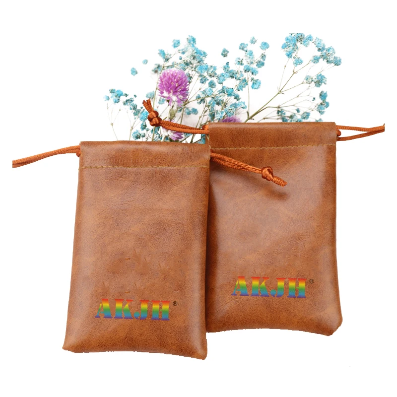 High Quality Pu Leather Golf Accessories Pouch Customized Ball Packing Bags Golf Tee Bags