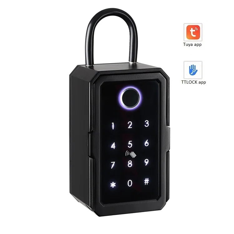 2022 waterproof Smart Key Box Wall Mounted Key Box Smart Key Lock Safe airbnb smart door lock