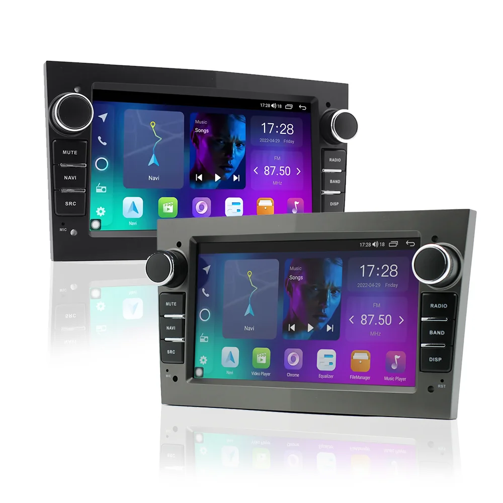 7 Inch 2k Diamond Screen Car Player Wireless BT FM with MP5 Multimedia Player and Android Auto Carplay For Opel 2004-2011