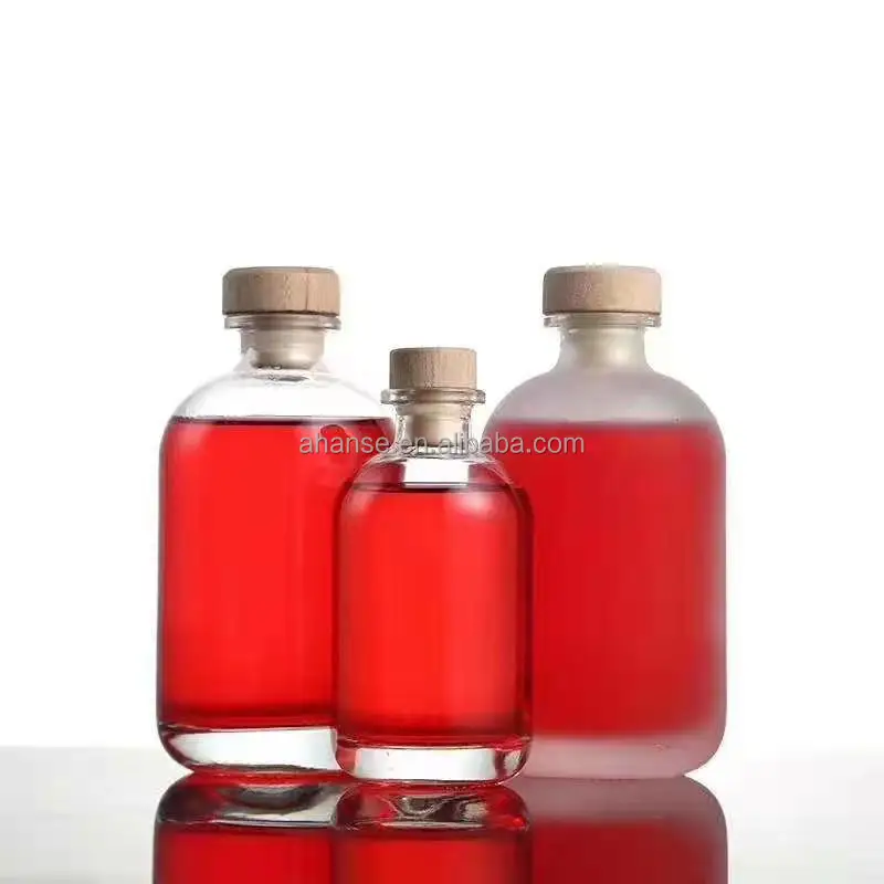 High flint Wholesale High Quality 250ml 375ml 500ml Liquor Bottle Alcohol Spirits Beverage Liquor Alcohol Glass Drinking Bottle