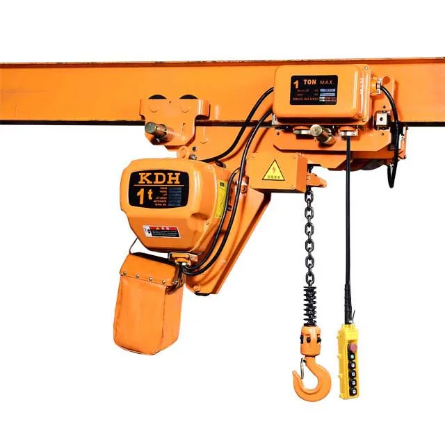 2 Ton electric chain hoist with motorized trolley