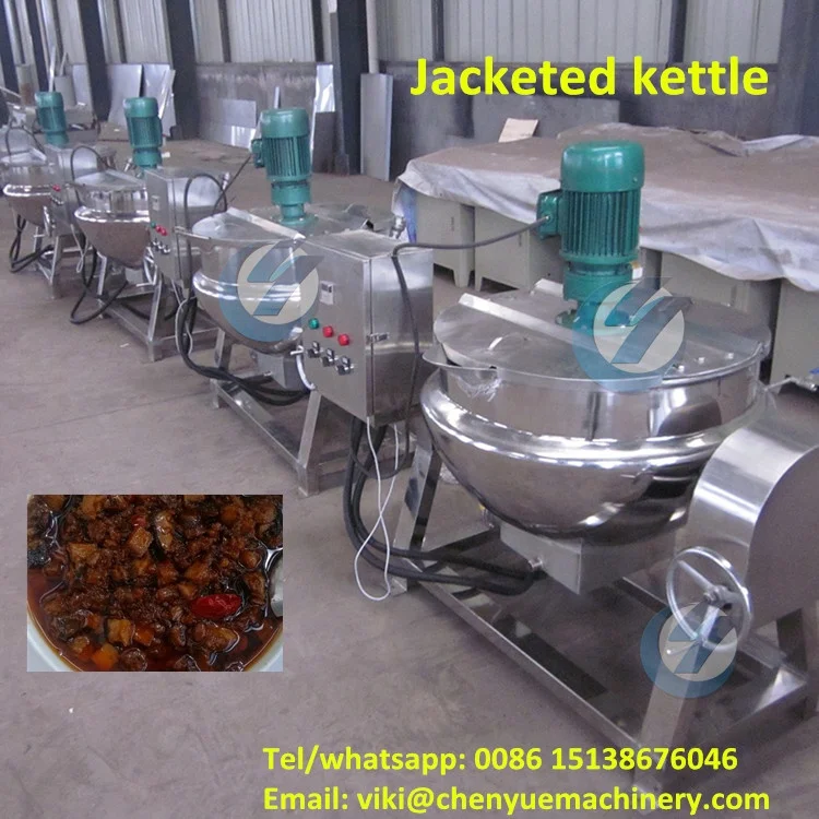 Factory price commercial industrial steam planetary stirring jacketed kettle