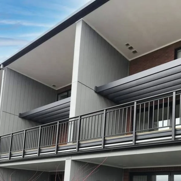 EKOO Screw DIY Outdoor Galvanized Steel Metal Balustrade Design Aluminum Balcony Railing/Stair Railing/Deck Railing and Handrail