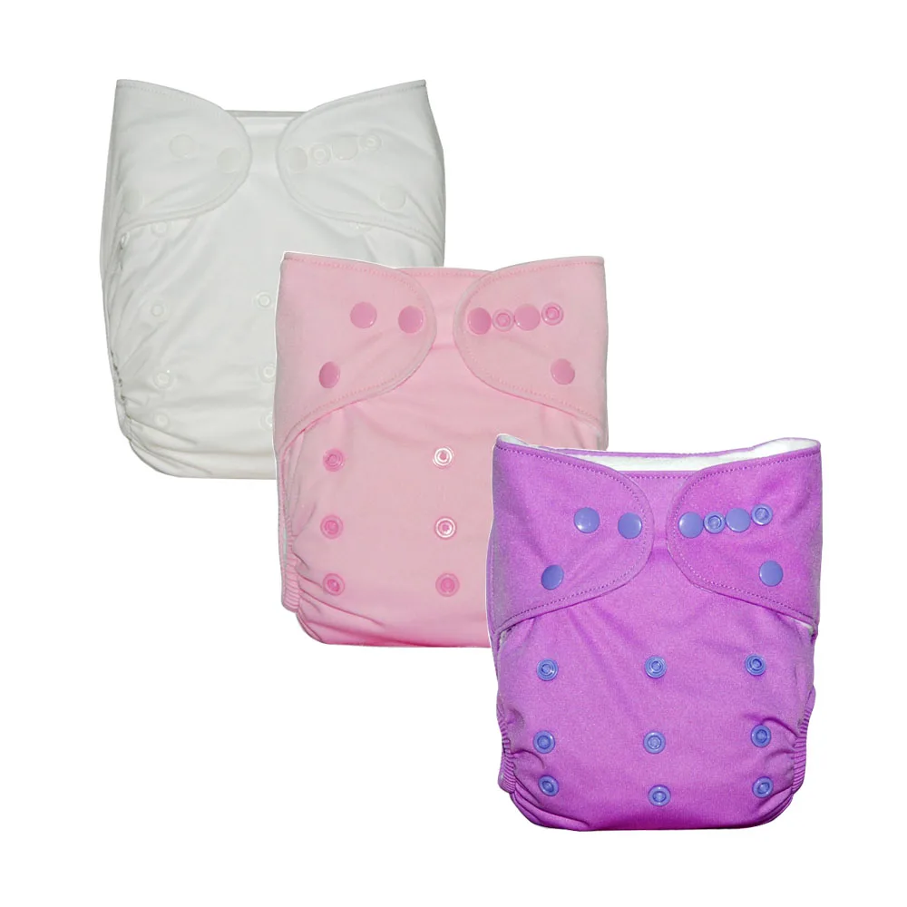 Supply Wholesale Price Reusable  Nappies Pants Set Baby Cloth  One Size Adjustable Washable Diaper With Pads