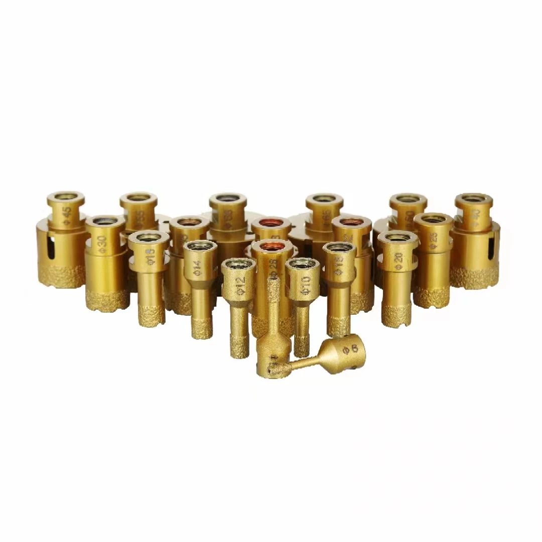 Factory Outlet hand drill glass vacuum brazed diamond core drill for drilling a glass marble tile