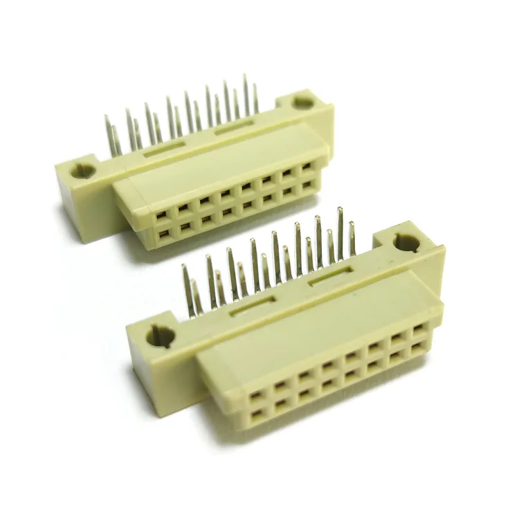 2.54mm pitch 2 rows 16P Right Angle Type PCB DIN41612 Connector, 2*8pin Female Header  for PCB Board