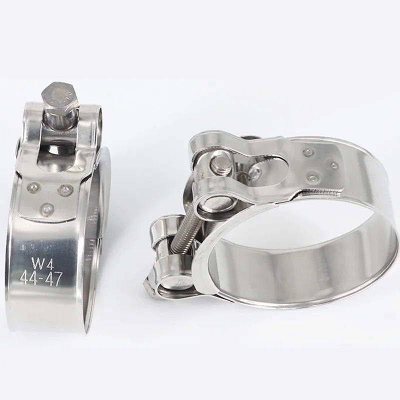 European Type Stainless Steel Single Unitary T-Bolt Heavy Duty  Water Pipe Hose Clamp