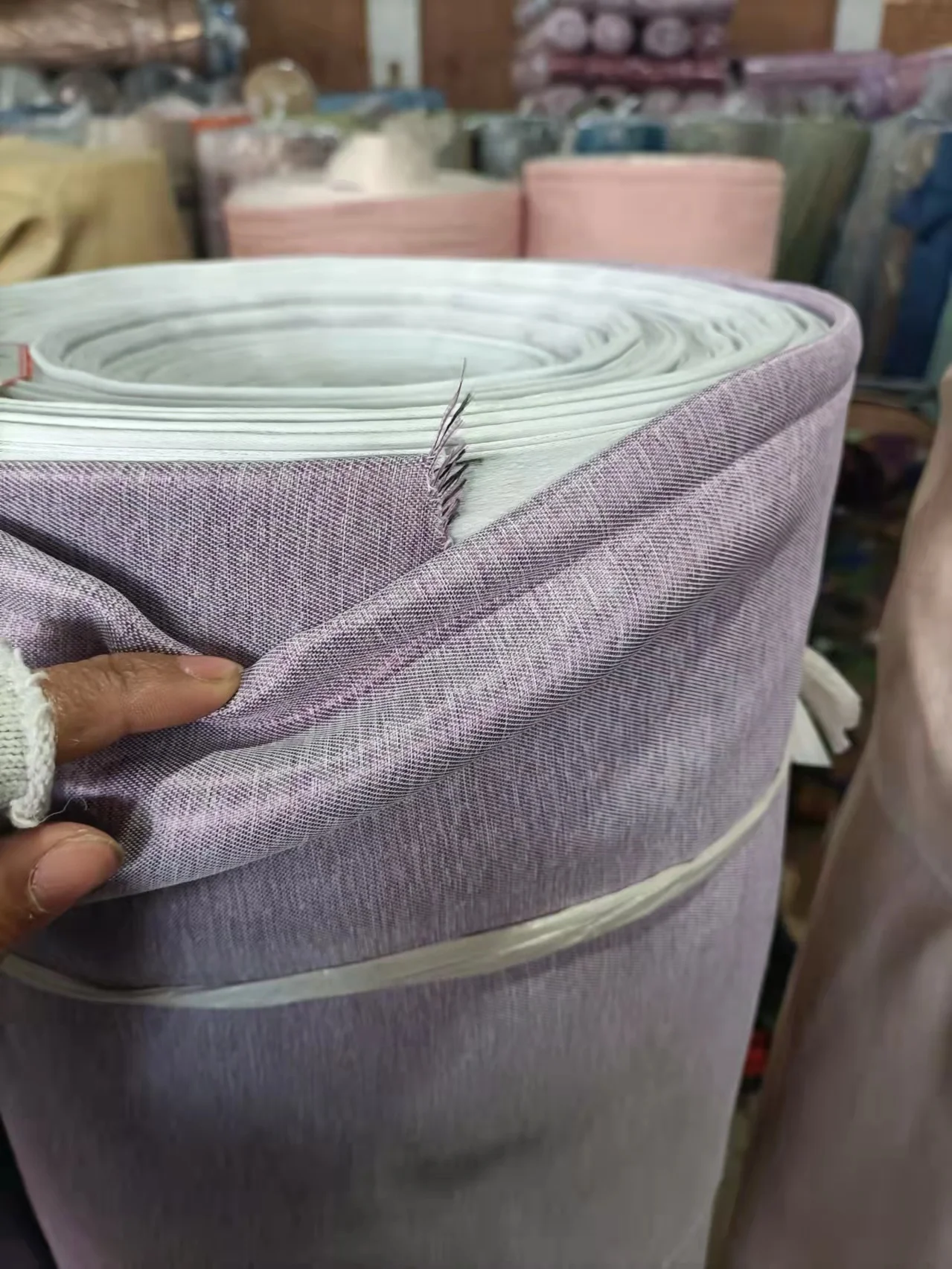 Best-selling black-out plain 100% cotton fabric stock lot fabric for curtain home textile from Shaoxing