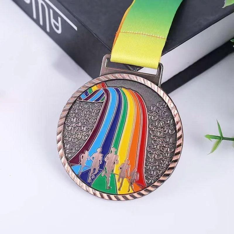 Заводская изготовленная на заказ Высококачественная медальон марафон Спортивный Бег футбольная медаль награда пустая металлическая