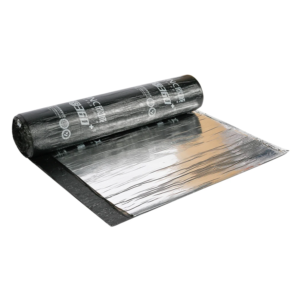 Self-Adhesive Bitumen Waterproof Membrane Aluminum Foil Surface waterproof breathable roof membrane