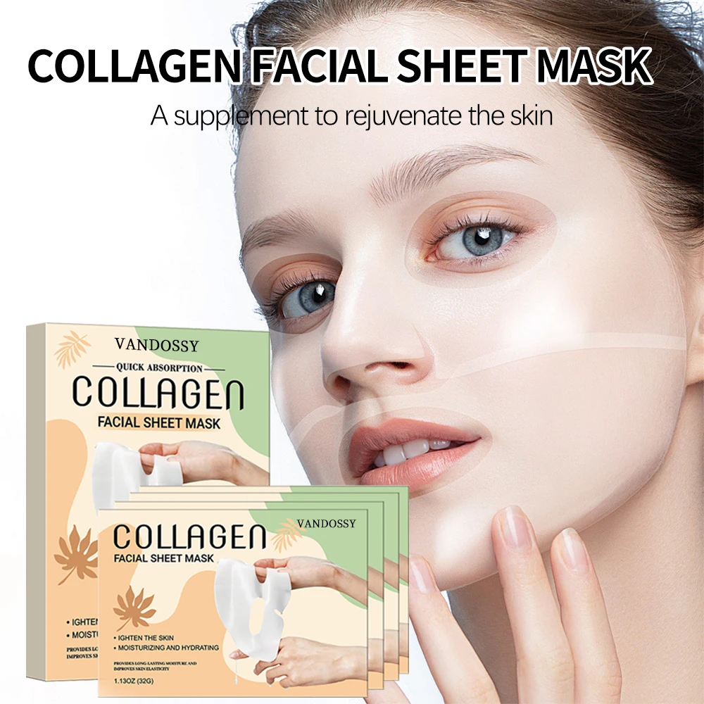 Private Label Skin Whitening Collagen Split Jelly Mask Facial Hydro Jelly Mask Korea Moisturizing Face Sheet Mask