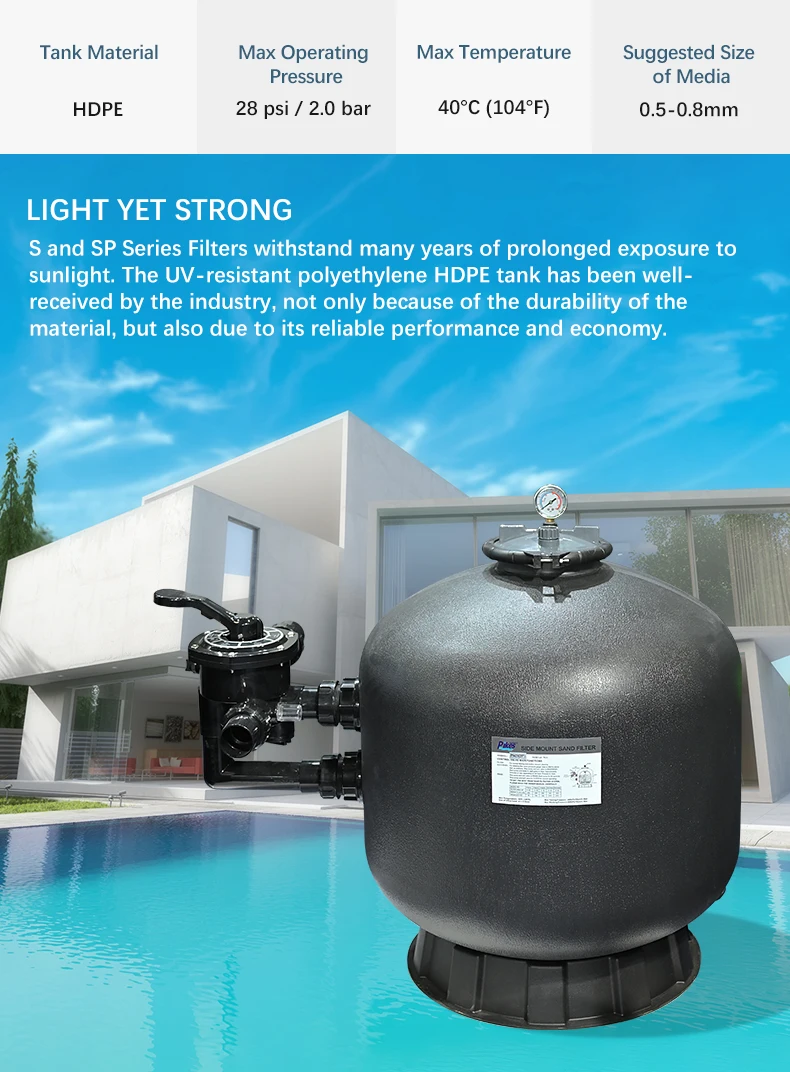 China Manufacturer Pool Filters  Wholesale Plastic Pool Sand Filter