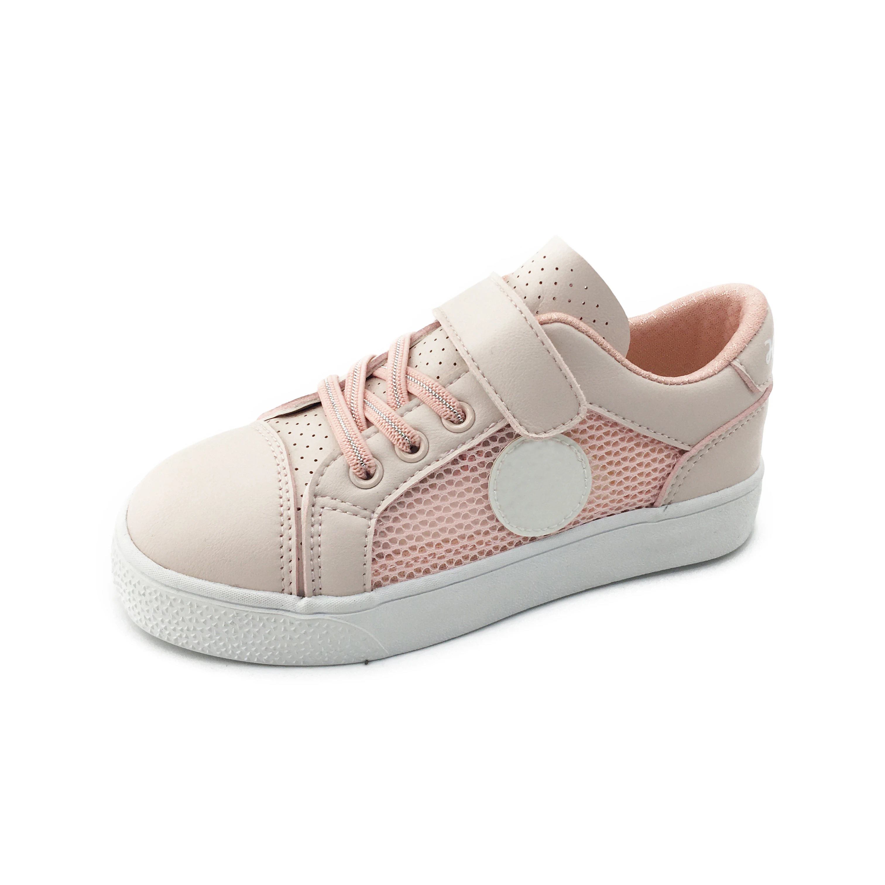 New Style Girls Mesh Breathable Children Sneakers Shoes Kids' Sport Shoes Barefoot Kids Shoes Fabric PU Unisex Rubber Solid