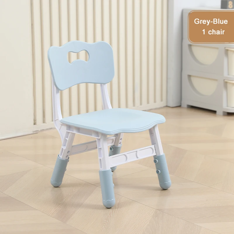 Kids Chair Height Adjustable Toddler Chair Max Load 220LBS Plastic Indoor Outdoor Chair for Children Age 1-6 School Home Daycare