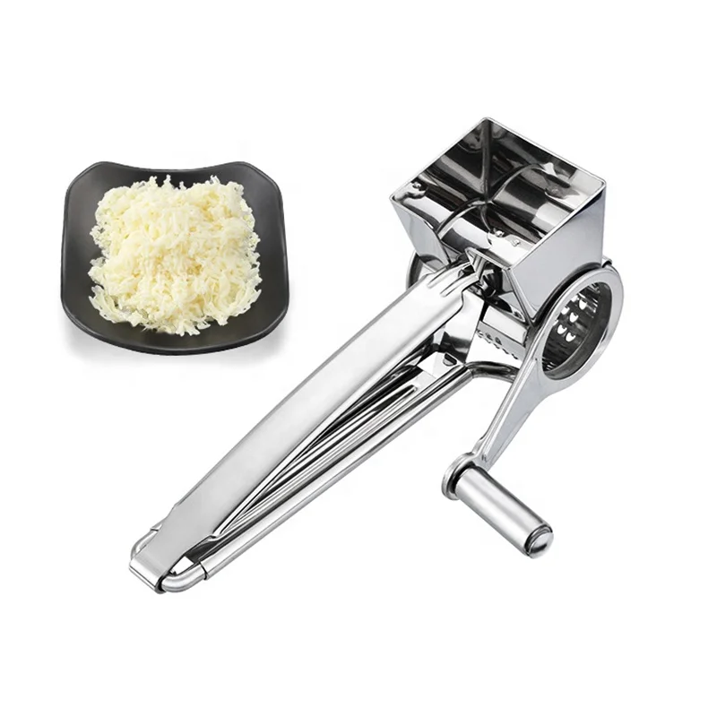Hot Selling Multi-Function Kitchen Gadgets Hand Rotating Cheese Grinder Stainless Steel Cheese Grater