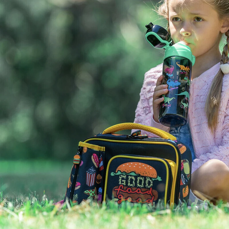 Customize Kids Lunch Bag Thermal Insulated Nursery School Food Carrier Square Toddler Bag Toddler Lunch Bag