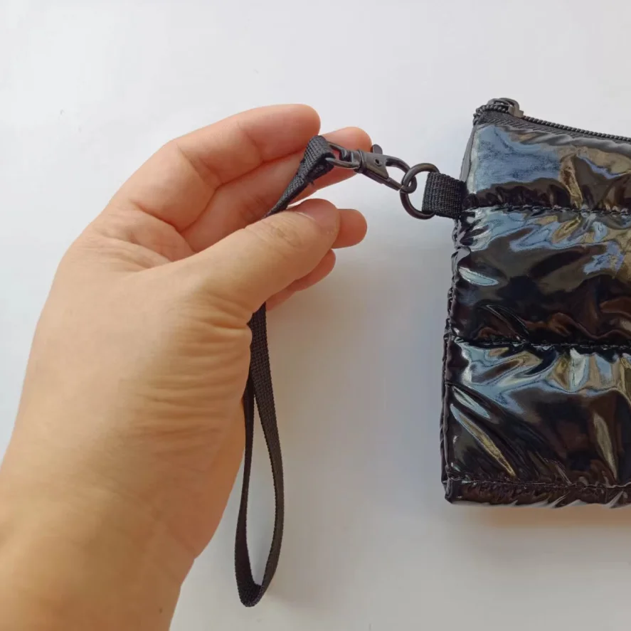 Fashion the puffer wallet mobile phone bags puffer tote bag accessories puffer wristlet bag