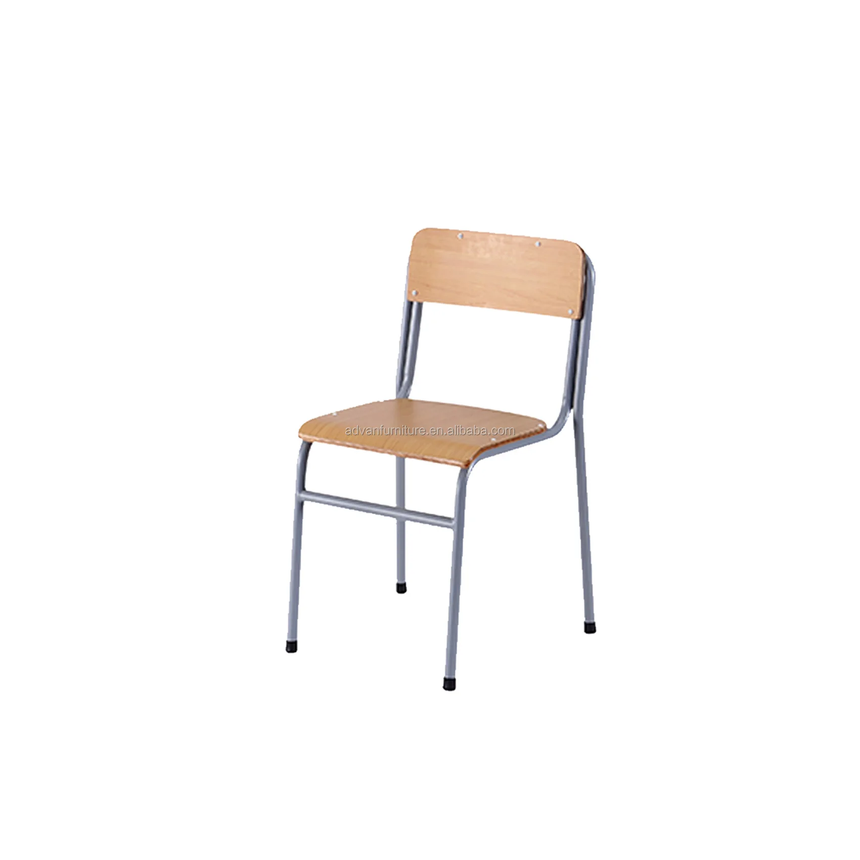 Cheap school chairs and desk set kids school furniture comfortable and wooden single table and chair cover