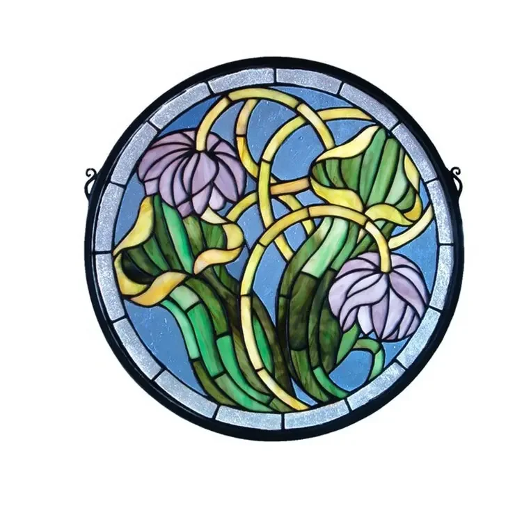 Handmade DIY 16 Inch Hanging Stained Glass Window Suncatcher