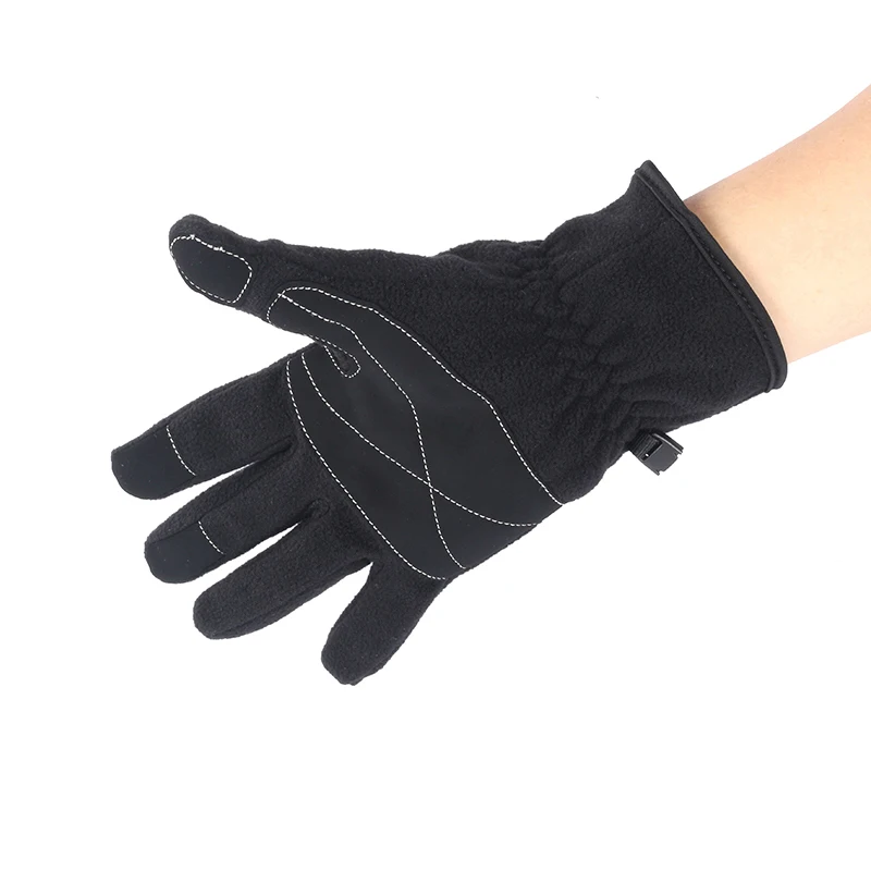 Low price Winter non-slip warm Fleece custom logo gloves for adults